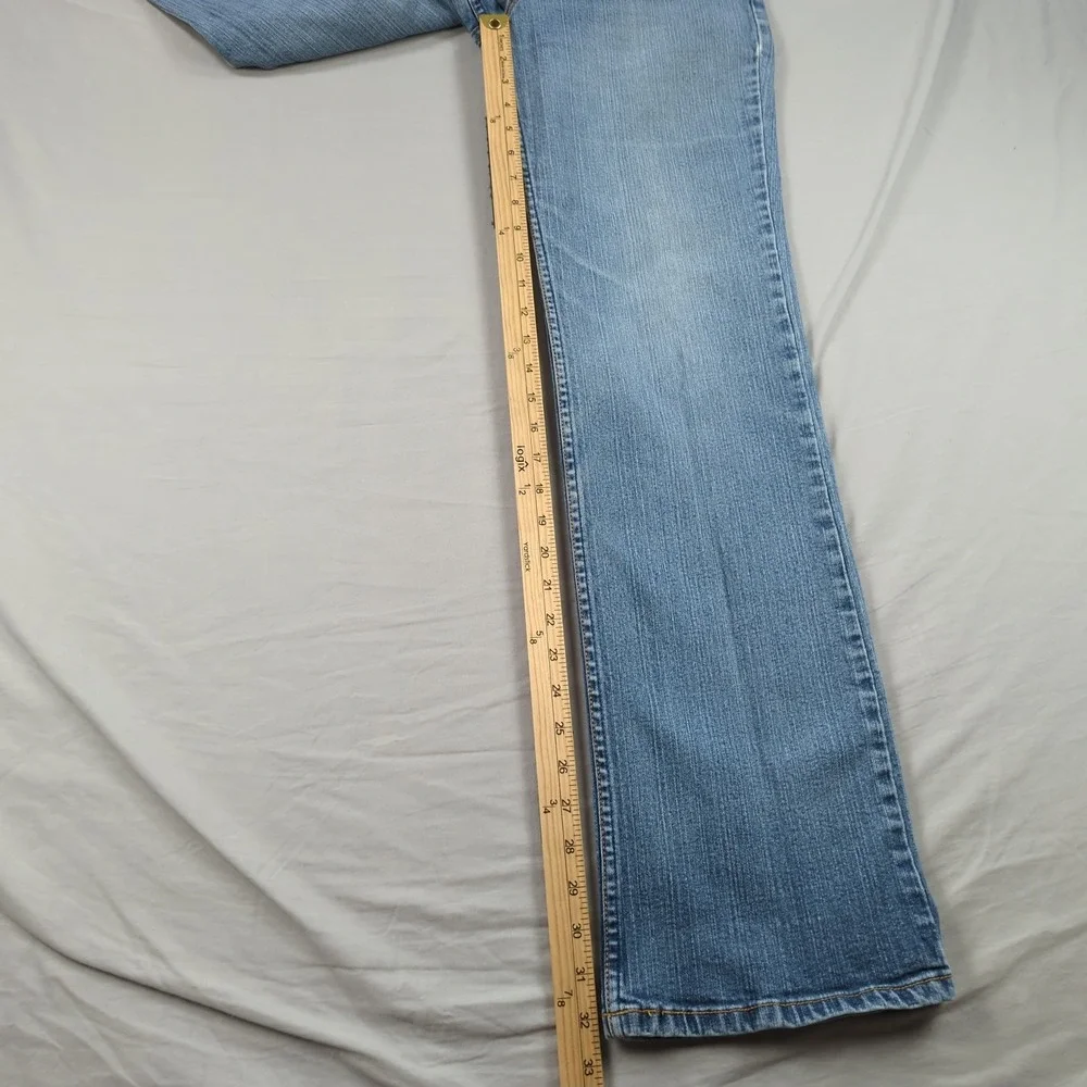 Vintage Lawman Jeans Womens 5 6 Blue Boot Cut Embelished Pockets Western Rodeo‎